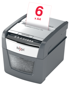 Paperisilppuri Rexel Optimum AutoFeed 45X, ristiinleikkaus