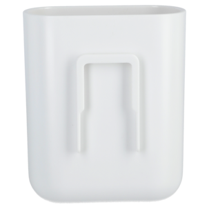 Tandborstmugg vägg plast självhäftande, vit