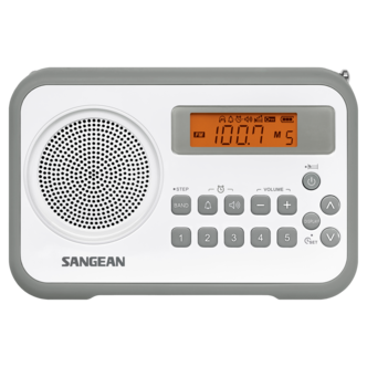 Sangean PR-D18 AM/FM-radio med klockradio
