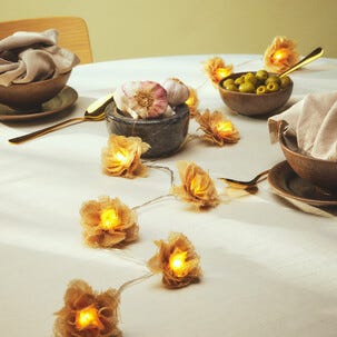 Flower ljusslinga blommor batteridriven LED 1,85 m