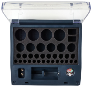 Batteriboks med batteritester