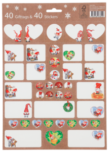 Pakettitarrat joulu 40 kpl   