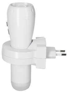 Oppladbar lommelykt med nattlys