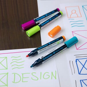Whiteboardpennor 4-pack Schneider 290