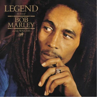 Bob Marley and The Wailers Legend vinylplate