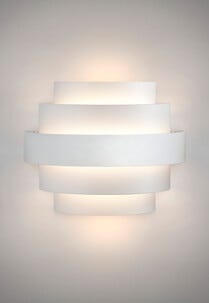Vägglampa Nora utomhus, upp och ner vit, Airam