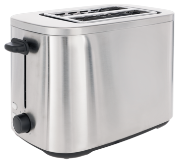 Brödrost 2 skivor, rostfritt stål