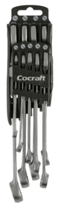 Cocraft fastnøkler, tommer, 9 deler