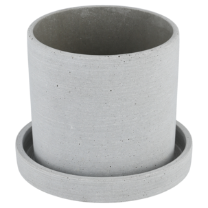 Blomsterpotte innendørs grå