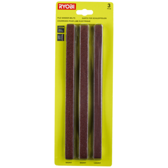 Slipebånd til Ryobi R18PF-0 fingersliper, 13x457 mm, 3-pakning