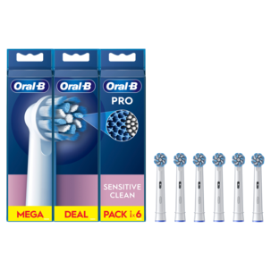 Oral-B Sensitive Clean borsthuvud, vit