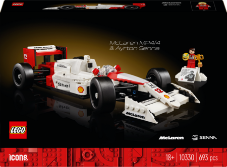 LEGO Icons McLaren MP4/4 & Ayrton Senna 10330, 18 år