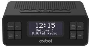Klokkeradio med DAB+ og FM radio, Exibel