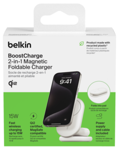 Belkin BoostCharge 2-i-1 laddstation, WIZ028vf