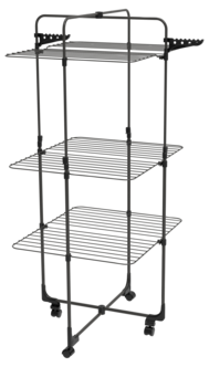 Hopfällbar torkställning, justerbar 117,5-180 cm