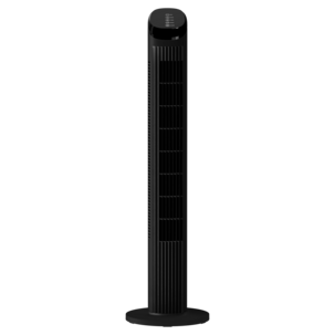 Tårnvifte med fjernkontroll 50 W, svart, 88 cm