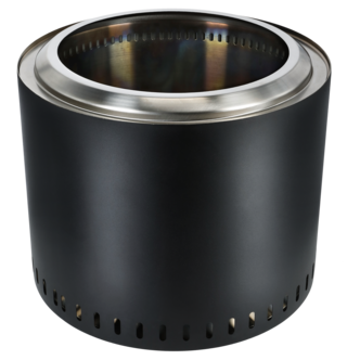 Bærbar båltønne med grillrist, utendørs, 49 x 40 cm