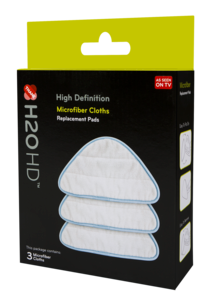 Mikrofiberdukar till ångmopp H2O HD Mop, 3-pack