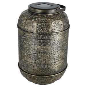 Northlight solcellslykta metall med handtag