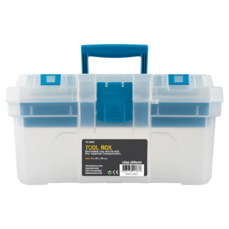 Liten verktøykasse med rom, plast