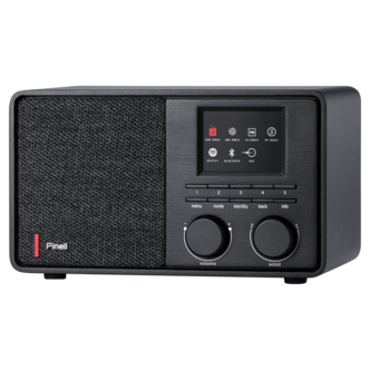 Pinell Supersound DAB+ og wifi-radio svart 201 W