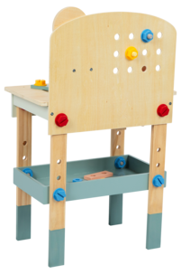 Arbetsbänk barn i trä, 46 delar, från 3 år