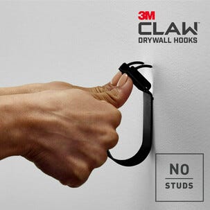 3M Claw krok för gipsvägg svart, 11 kg, 1-pack