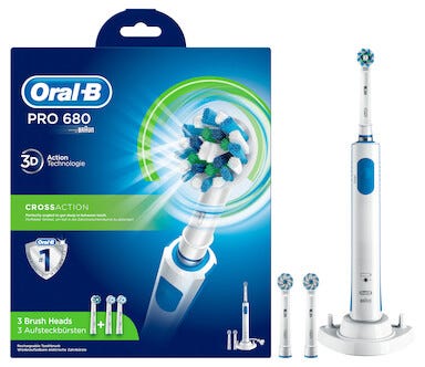 Oral-B PRO 680 Cross Action elektrisk tannbørste
