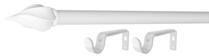 Säädettävä verhotanko seinäkiinnikkeet, 120-210 cm