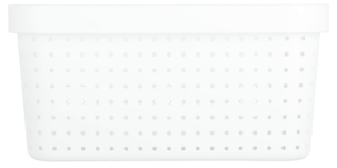 Oppbevaringskurv Neat, hvit, resirkulert plast