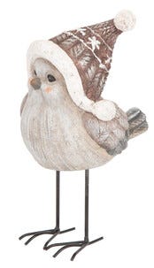 Dekorationsfågel med mössa