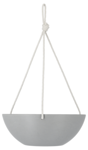 Ulkoamppeli komposiittimateriaalia, harmaa, halkaisija 30,5 cm