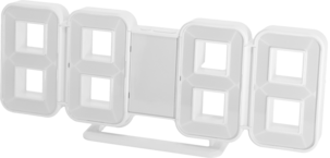 Digital väckarklocka med vitt ljus, USB