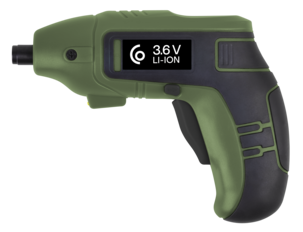 Liten drill 3,6 V med bitsfeste og LED