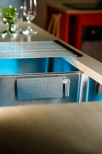 Happy Sinks magnetisk oppvaskklutholder, rustfritt stål