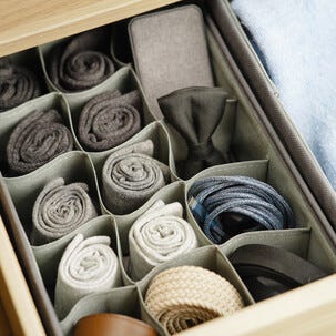 Lådinredning för småförvaring, 15 fack, 34 x 22 x 10 cm