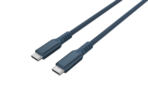 Stoffkledd USB C kabel 3m USB-C til USB-C Clas Ohlson