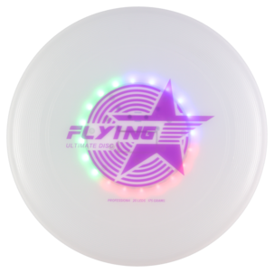 Flying Disc LED-valoilla, ladattava, USB-C