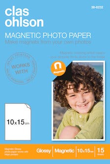 Magneettipintainen valokuvapaperi Clas Ohlson