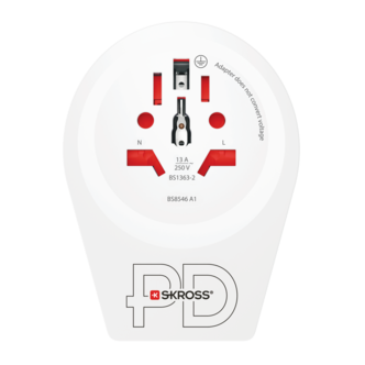 Skross C20PD USB-C World to Europe reseadapter