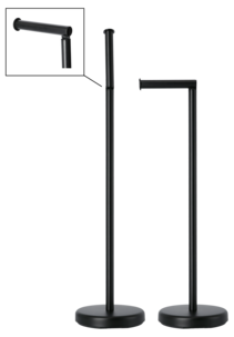 Gulvstående toalettrullholder, rustfritt stål