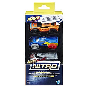 Nerf Nitro bilar, 3-pack