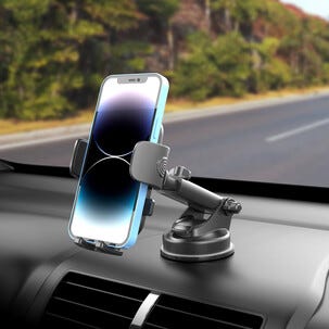 Mobilhållare bil med klämfäste, sugpropp