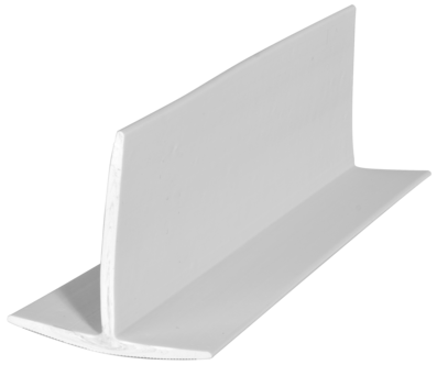 Dusjlist T-profil 40 mm x 2 meter, hvit