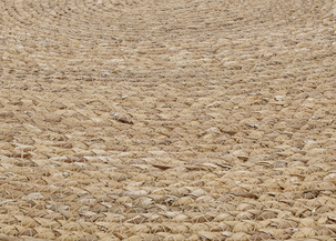 Rund flätad matta, 100 cm