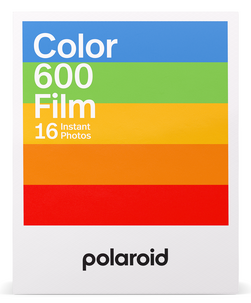 Polaroid 600 färgfilm med vit ram, 107 x 88 mm