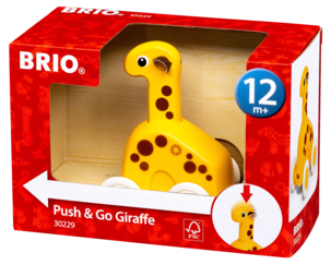 Brio giraff Push & Go, från 1 år