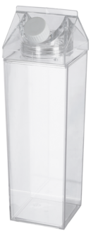 Maitopurkki muovia, muovipullo kierrekorkilla