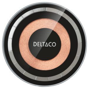 Deltaco 2-i-1 trådlös laddare med magnet, 15W