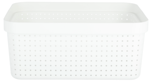 Förvaringskorg Neat vit, återvunnen plast